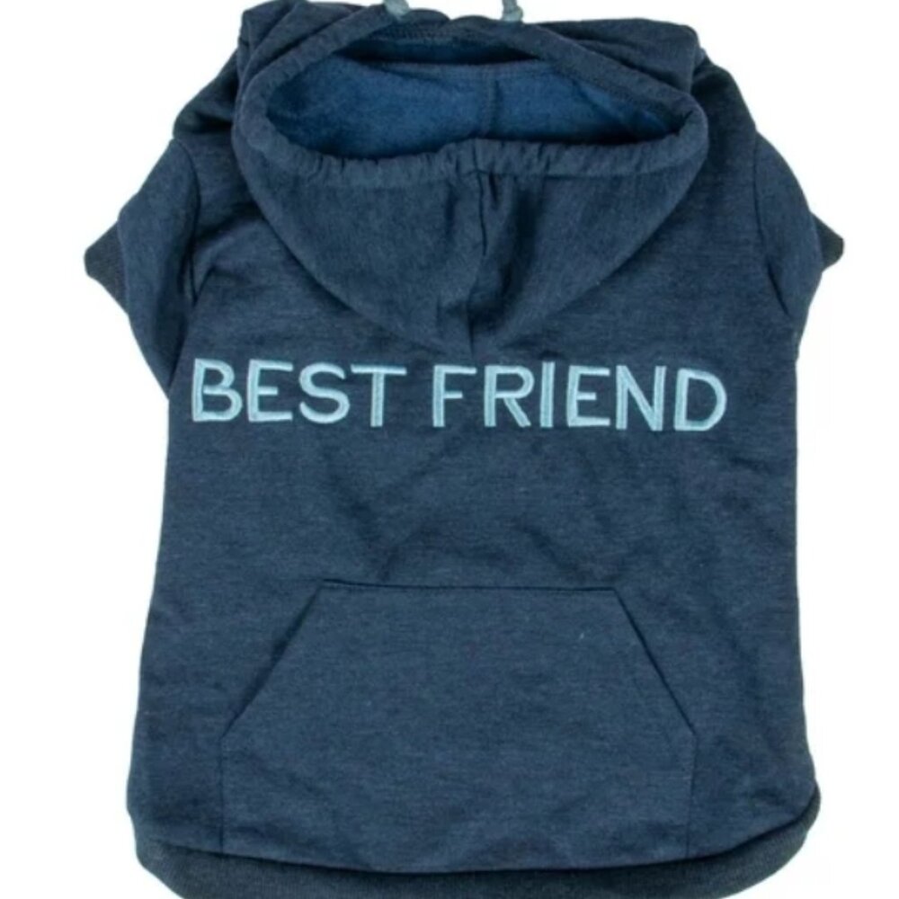House Of Barker Blue Dog Hoodie Best Friend NWT Size Small